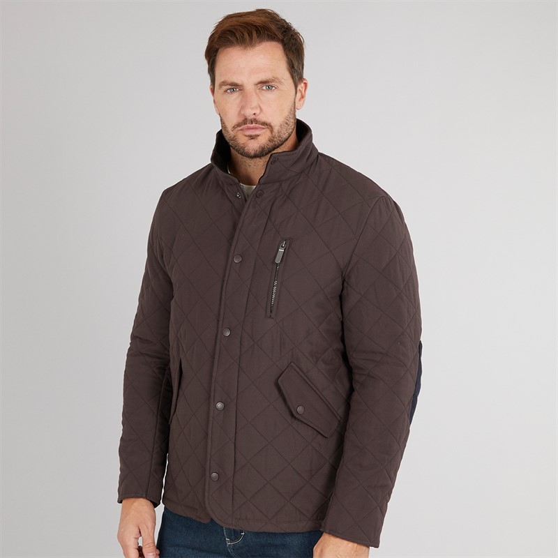 Feraud Mens Prima Quilted Jacket Chocolate