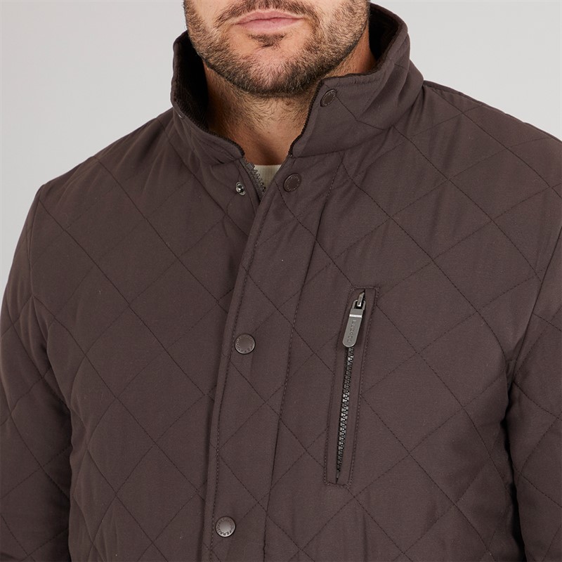 Feraud Mens Prima Quilted Jacket Chocolate