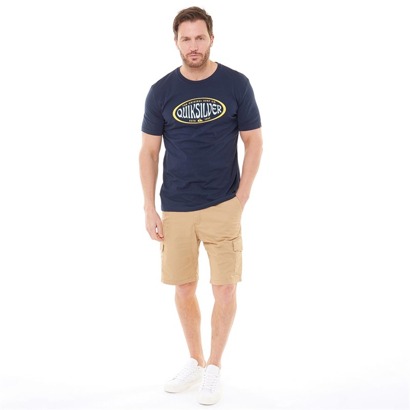 Quiksilver Mens In Circles T-Shirt Navy Blazer