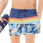 Quiksilver Mens Sport Floral Volley Swim Shorts Navy Blazer