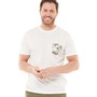 Quiksilver Mens Retro Plan T-Shirt Snow White
