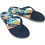 Quiksilver Mens Molokai Art Flip Flops Blue/Blue/Orange