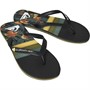 Quiksilver Mens Molokai Art Flip Flops Black/Yellow/Grey