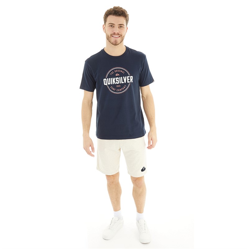 Quiksilver Mens Circle Up T-Shirt Navy Blazer