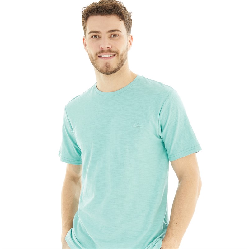 Quiksilver Mens Slub Roundneck T-Shirt Marine Blue