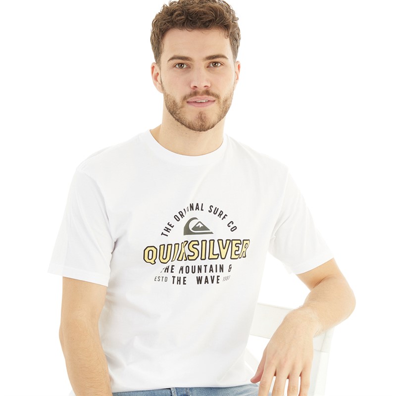 Quiksilver Mens Floating Around T-Shirt White