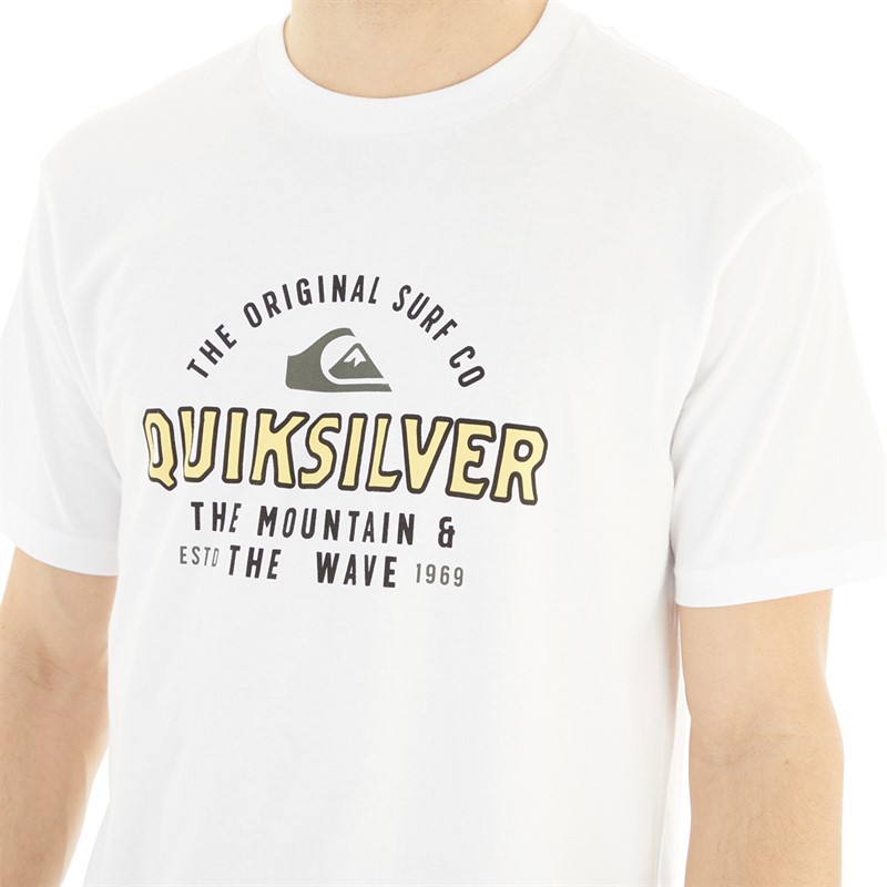 Quiksilver Mens Floating Around T-Shirt White