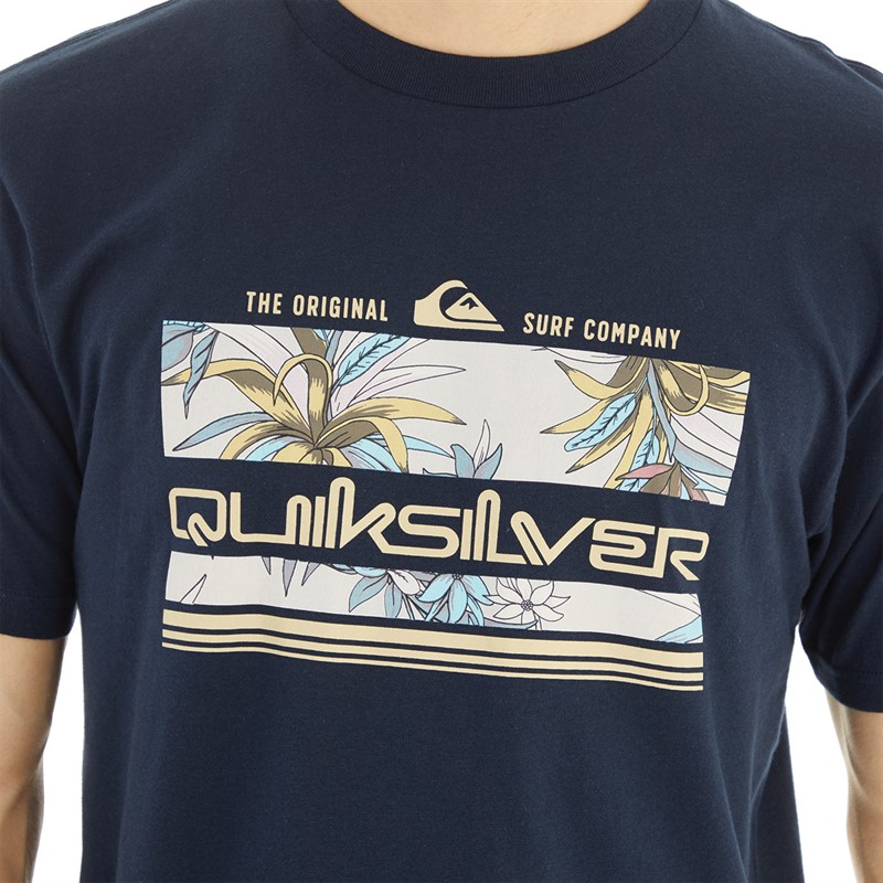 Quiksilver Mens Tropical Rainbow T-shirt Navy Blazer