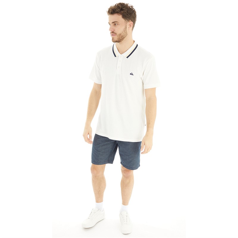 Quiksilver Mens Loia Polo Snow White