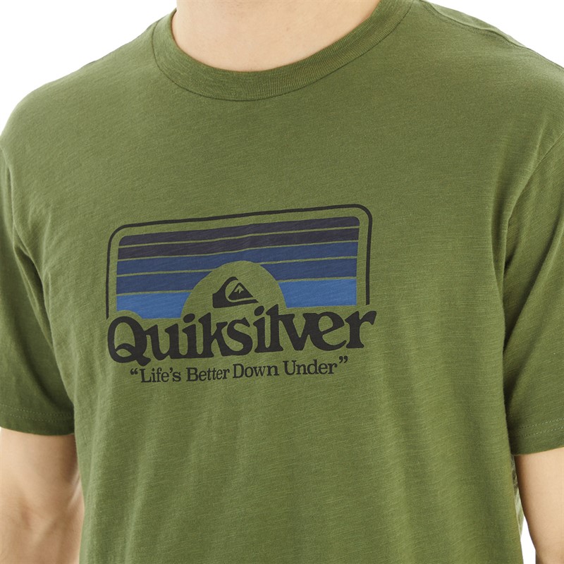 Quiksilver Mens Step Inside T-Shirt Four Leaf Clover