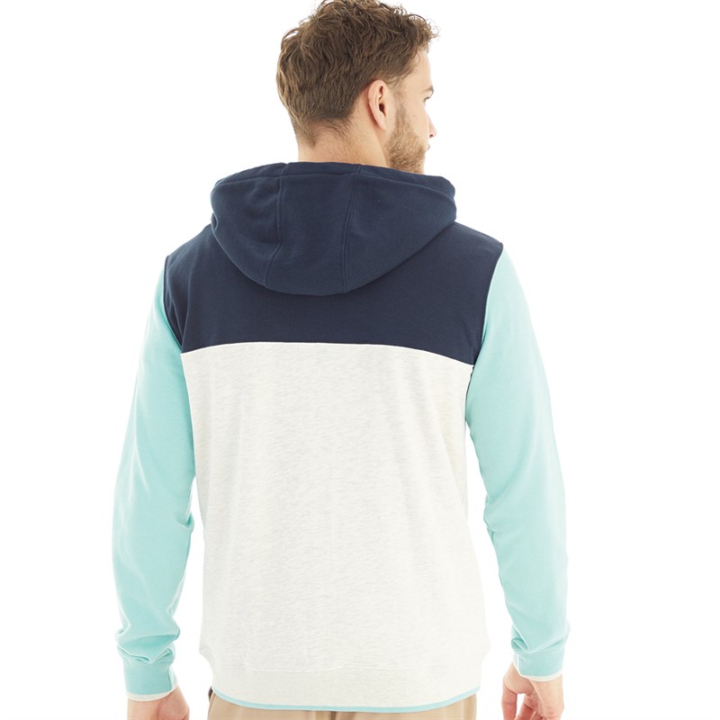 Quiksilver Mens Block Hoodie Zip Hoodie Navy Blazer