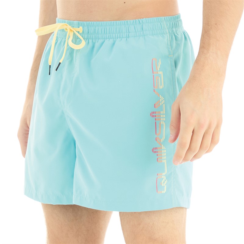 Quiksilver Mens Behind Waves Swim Shorts Marine Blue