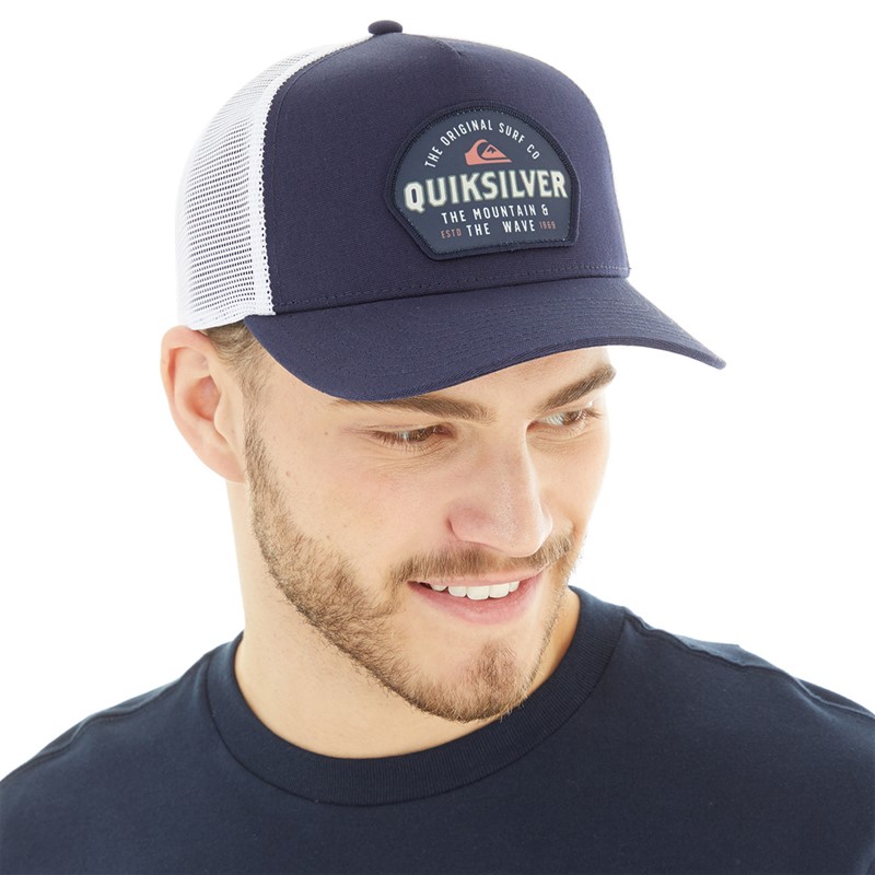 Buy Quiksilver Mens Riding Around Trucker Sport Cap Navy Blazer