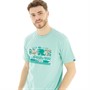 Quiksilver Mens Tropical Rainbow T-Shirt Marine Blue