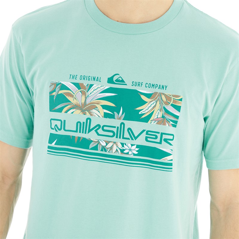 Quiksilver Mens Tropical Rainbow T-Shirt Marine Blue