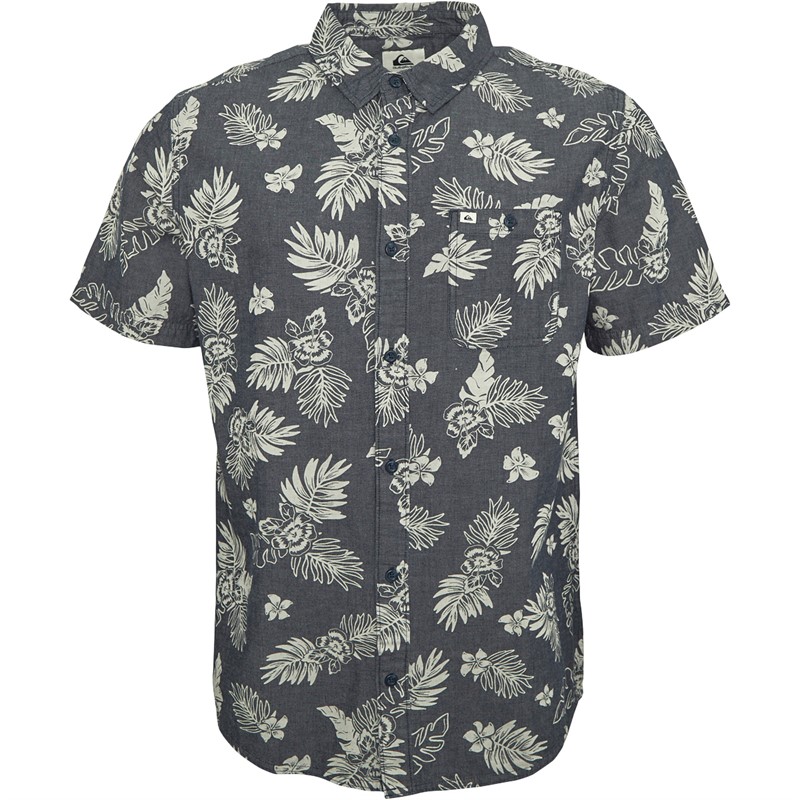 Buy Quiksilver Mens Gawanhill Short Sleeve Shirt Navy