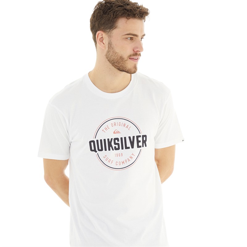 Quiksilver Mens Circle Up T-Shirt White