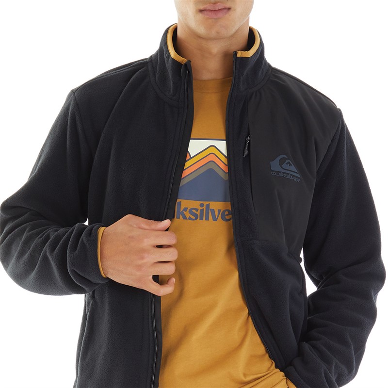 Quiksilver Mens Special Session Zip Fleece Black