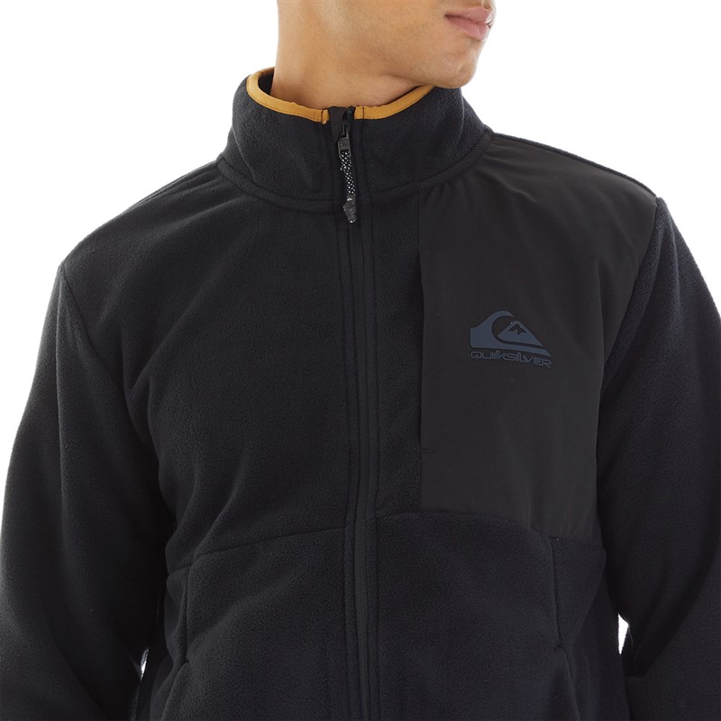 Quiksilver Mens Special Session Zip Fleece Black