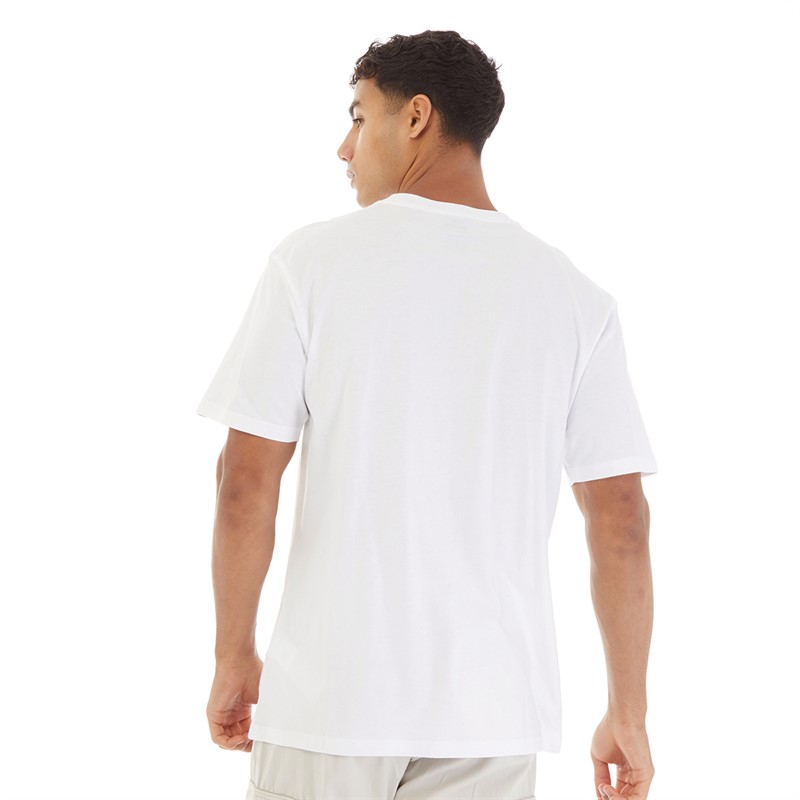 Quiksilver Mens Outline Mountains T-Shirt White