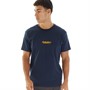 Quiksilver Herre Simpel Trykt T-shirt Blå Blazer