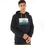 Quiksilver Męskie Gradient Mountains Bluzy z kapturami Czarny