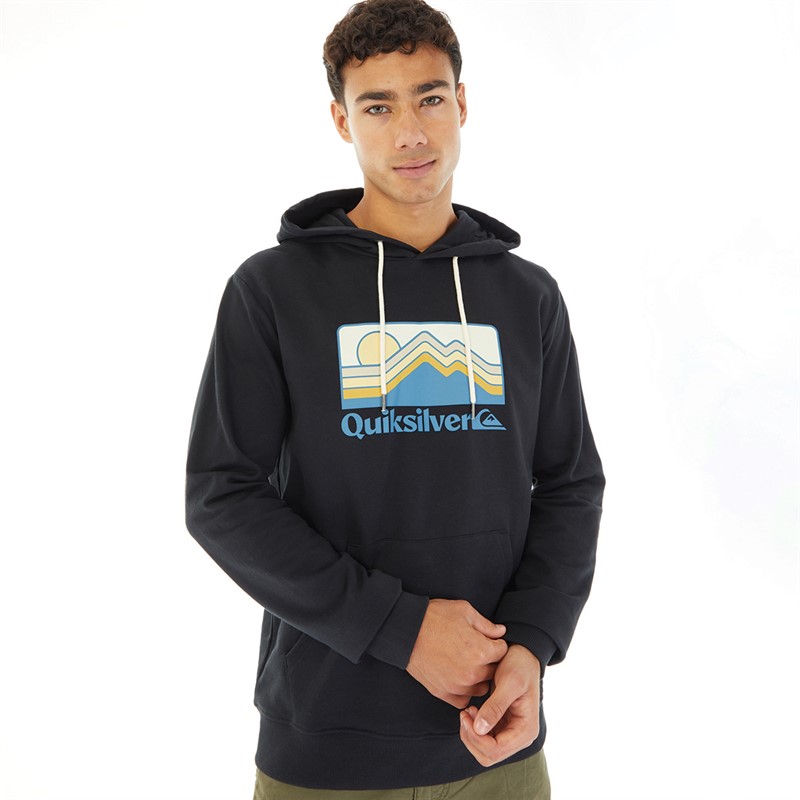 Quiksilver Mænd Gradient Bjerge Hoodie Sort