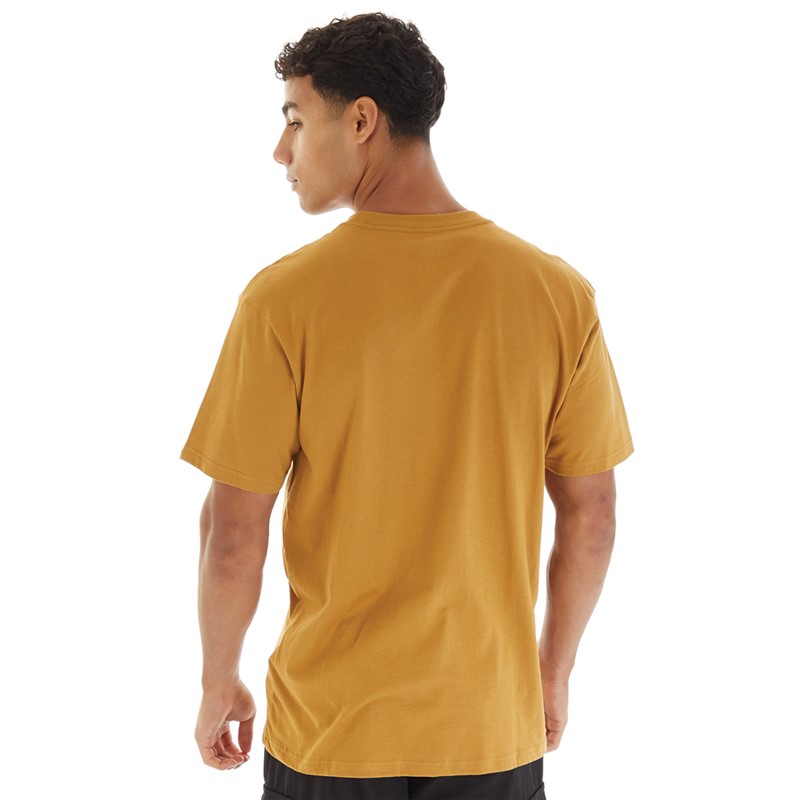 Quiksilver Mens Gradient Mountains T-Shirt Bone Brown