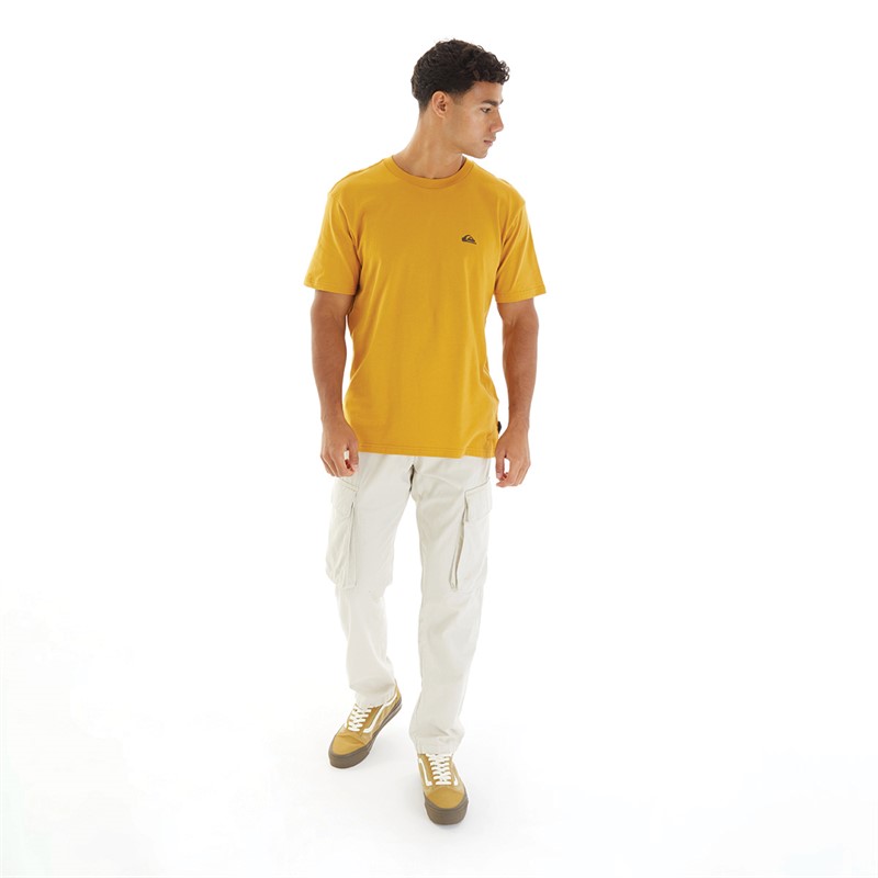 Quiksilver Mens Basic T-Shirt Mustard