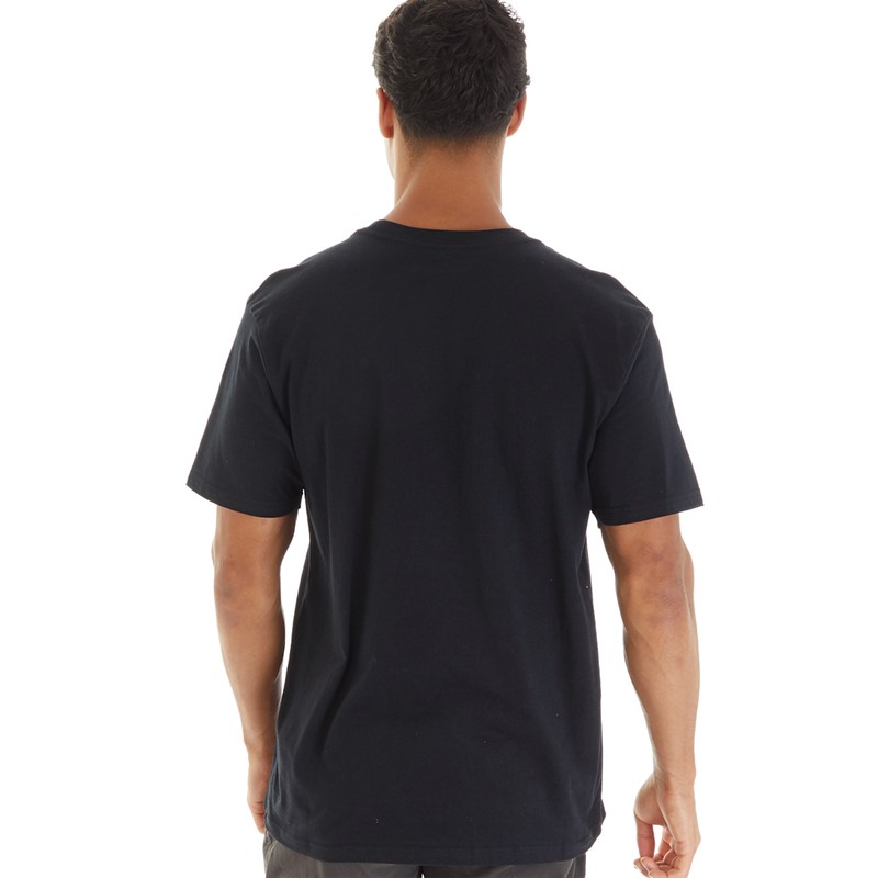 Quiksilver Mens Outline Mountains T-Shirt Black