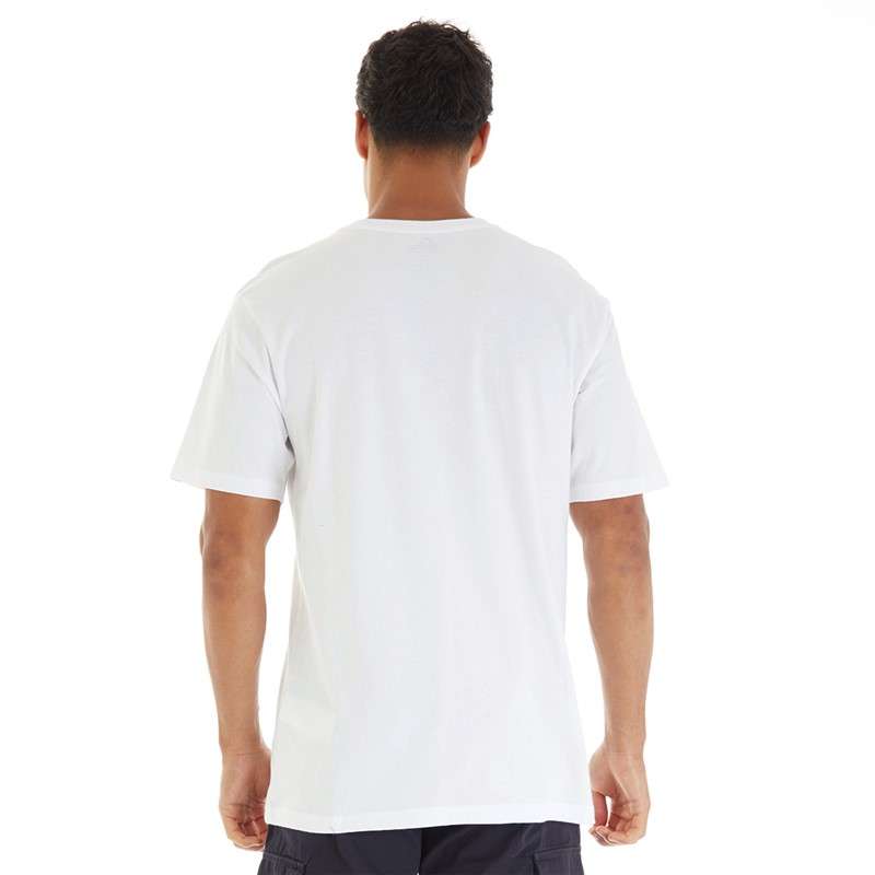 Quiksilver T-Shirt Herren mit Farbverlauf Bergen Weiß