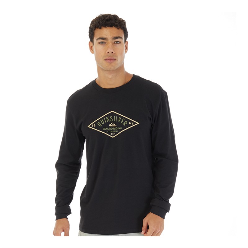 Quiksilver Herren Diamant Logo Oberteil Schwarz