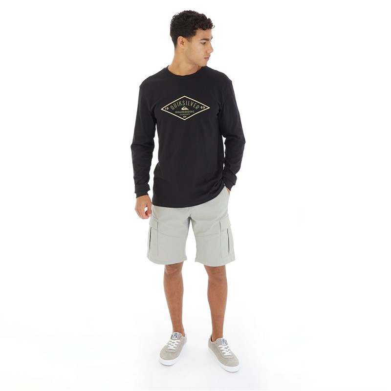 Quiksilver Herren Diamant Logo Oberteil Schwarz