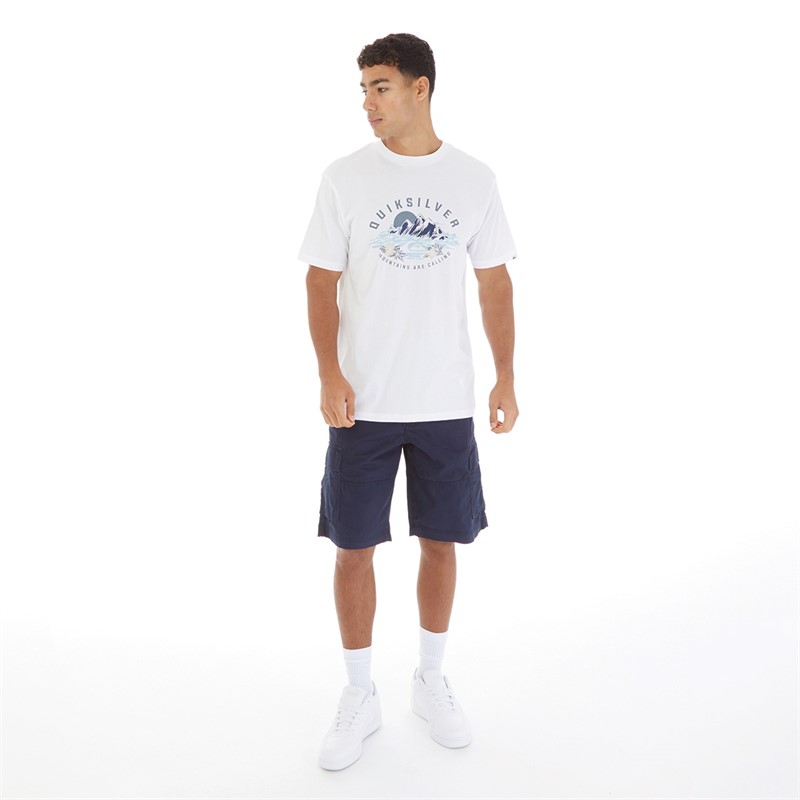 Quiksilver Mens Mountains Are Calling T-Shirt White