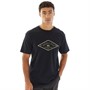 Quiksilver T-Shirt Herren mit Diamant-Logo Schwarz