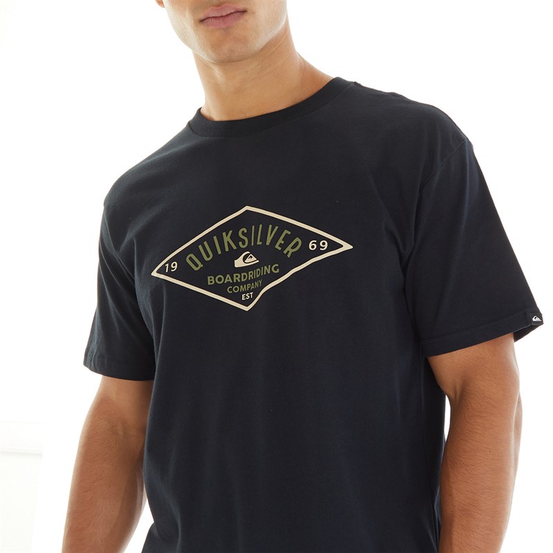 Quiksilver Mens Diamond Logo T-Shirt Black