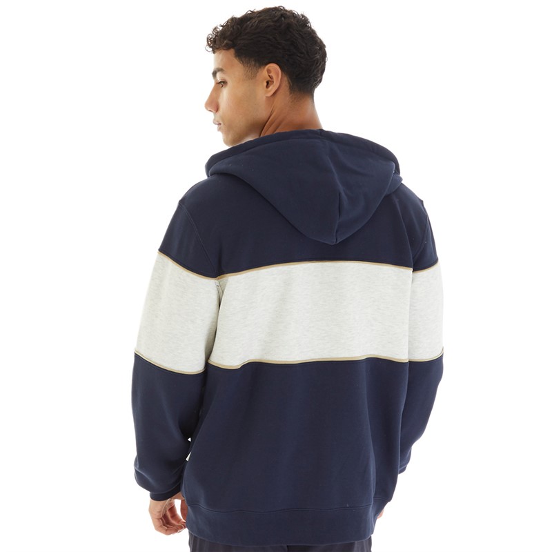 Quiksilver Mens Shadyhills Zip Hoodie Navy Blazer