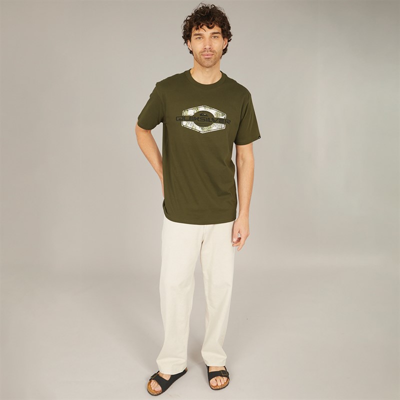 Quiksilver Mens Locked Up T-Shirt Grape Leaf