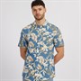 Quiksilver Mens Lemnas Short Sleeve Shirt Peach Parfait