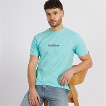 Quiksilver Mens Fineline T-Shirt Aqua Sky