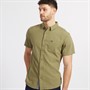 Quiksilver Mens Time Box Short Sleeve Shirt Aloe