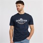 Quiksilver Mens Typed Out T-Shirt Dark Navy