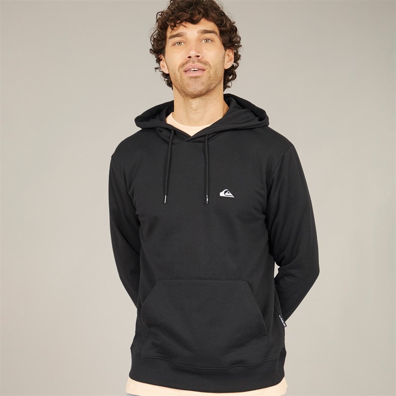 Quiksilver Mens Basic Hoodie Black - Size L