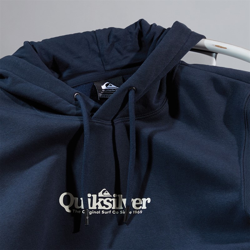 Quiksilver Mens Fineline Hoodie Dark Navy