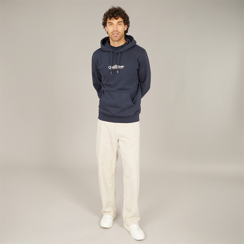Quiksilver Mens Fineline Hoodie Dark Navy