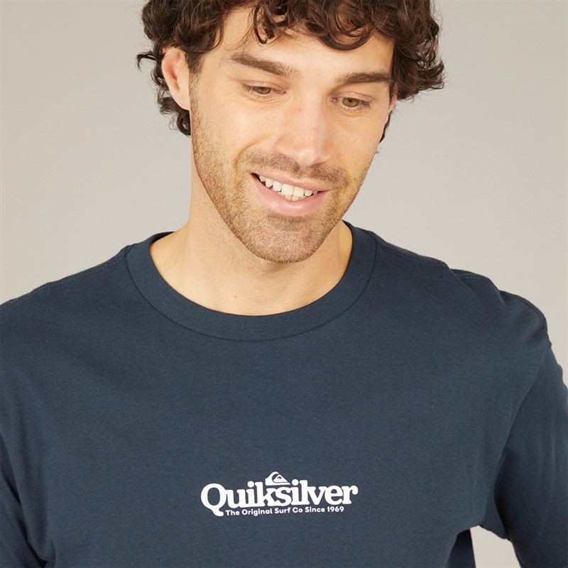 Quiksilver Mens Fine Line T-Shirt Dark Navy