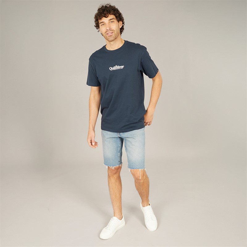 Quiksilver Mens Fine Line T-Shirt Dark Navy