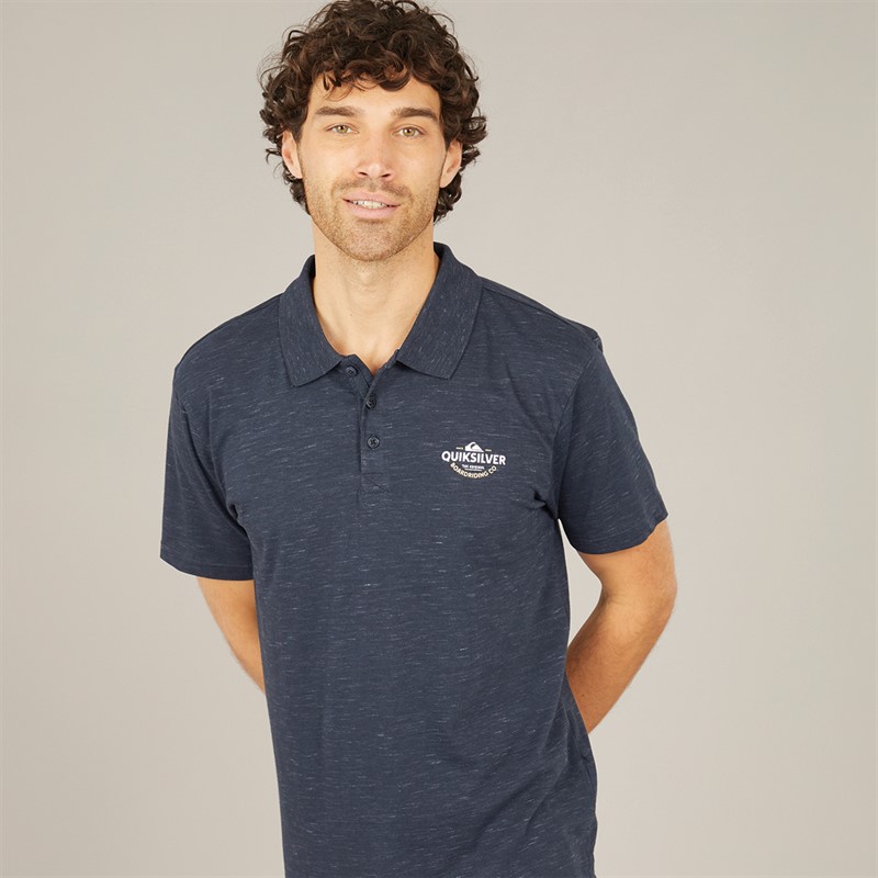 Quiksilver Mens Stretch Polo Dark Navy - Size M
