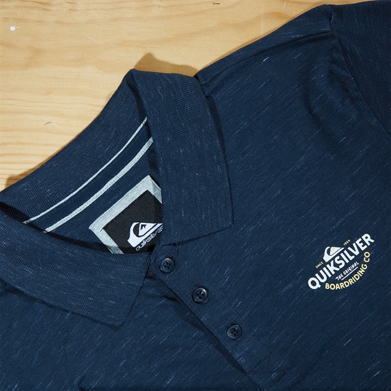 Quiksilver Mens Stretch Polo Shirt Dark Navy