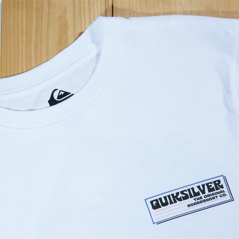 Quiksilver Mens Palm Square T-Shirt White